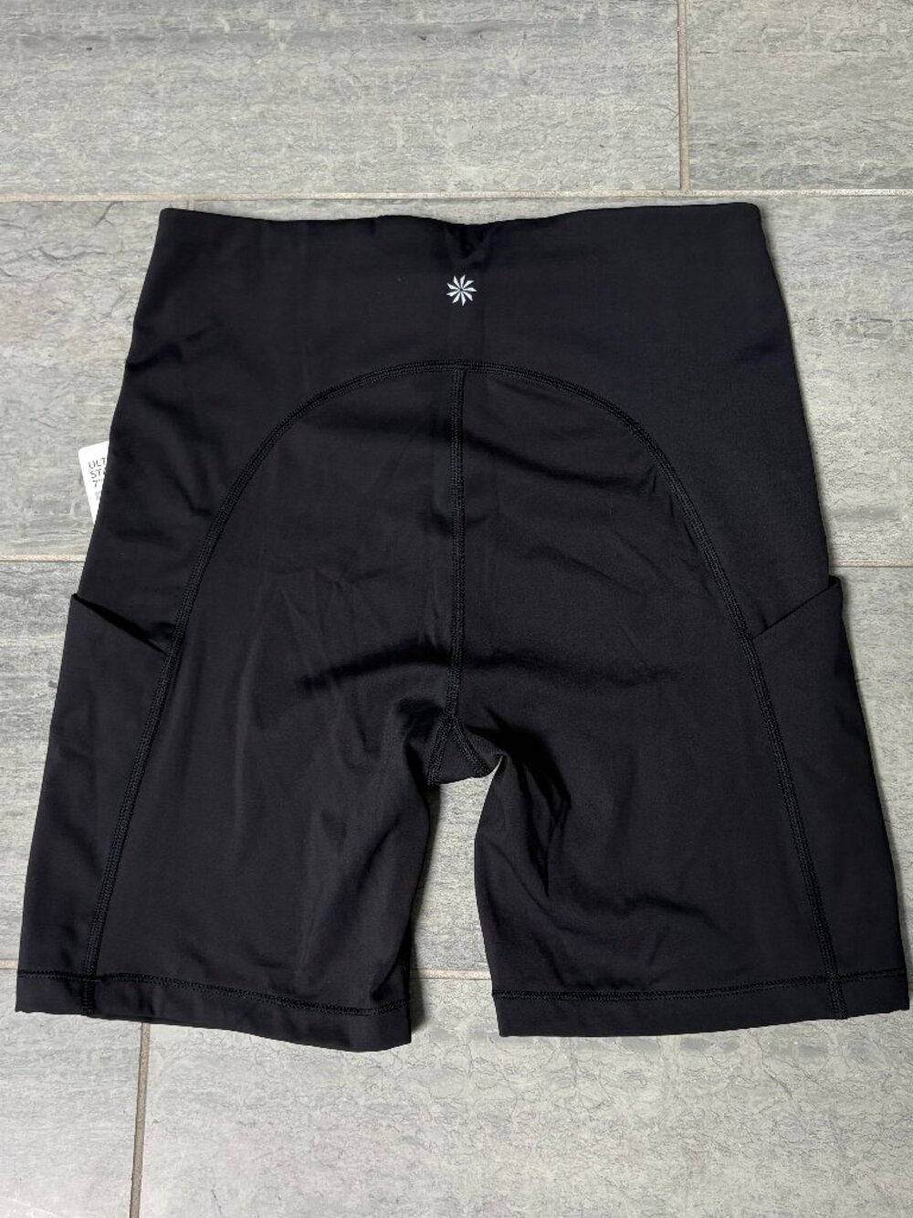 Athleta Ultimate Stash Pocket 7" Bike Shorts Black Medium NWT - Picture 7 of 10